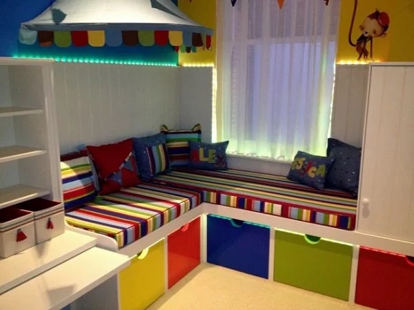 Краски, материалы и цвета детской комнаты