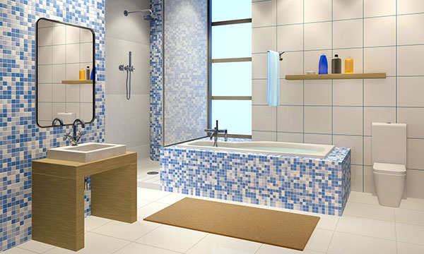 Виды мозаики для ванной
